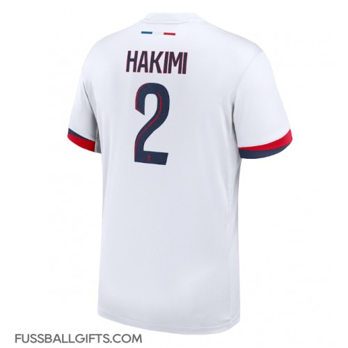 Paris Saint-Germain Achraf Hakimi #2 Fußballbekleidung Auswärtstrikot 2024-25 Kurzarm